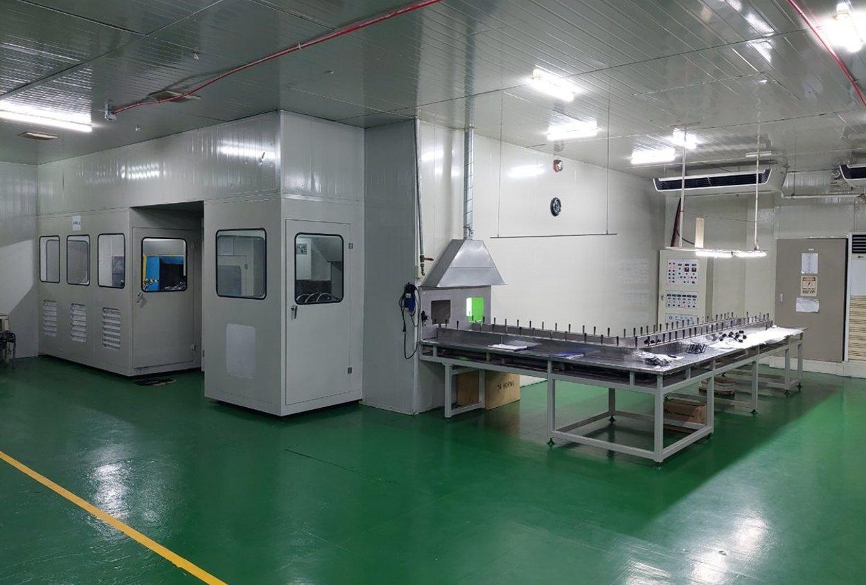 Painting equipment at PL Technology